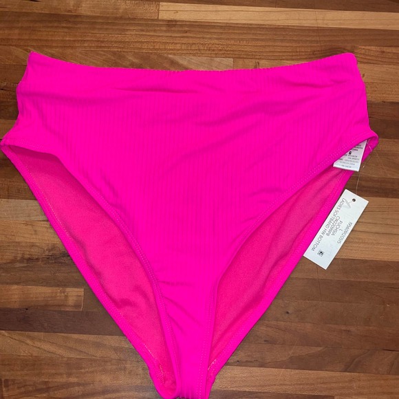 California waves 3 piece bikini set, pink/ purple large - Picture 2 of 12